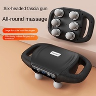 New 6-Head Massage Gun  Electric Professional Waist Back Deep Massager Full Body Muscle Relaxation M