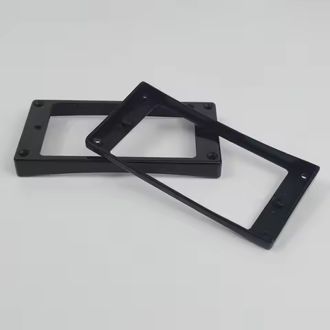 Guyker Curved Bottom Metal Humbucker Pickup Mounting Ring Set - Bridge and Neck Pickups Cover Frame 