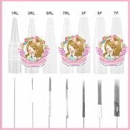 MESIN 1 Point Embroidery Machine Needle + 1RL 3RL 3RL 5RL 5RL 5F 7F 7RL Eyebrow / Lip / Eyeliner Nee