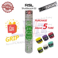 RSL Shuttlecock G2 badminton (Goose feather Speed 77) RSL Green [READY STOCK] elite sports