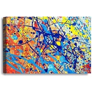 Abstract Jackson Pollock Style Artwork Giclee Print on Canvas Wall Art for Home Decor