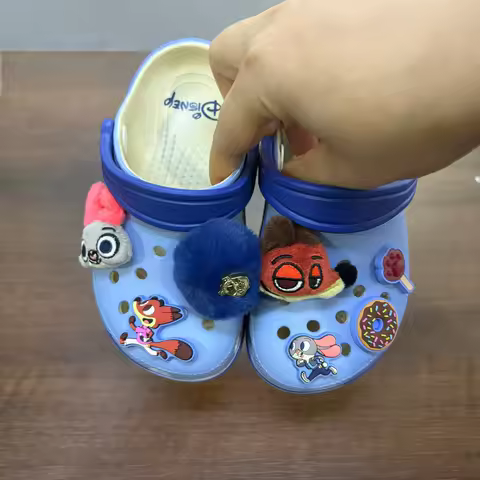Croc-Style Clogs Slide Sandals Disney Zootopia Judy Hopps and Nick Wilde Non-Slip Breathable Beach S