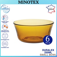 Duralex 6pcs 250ml Amber Small Bowl Original France/ Duralex Yellow Bowl / Mangkuk Kecil Duralex