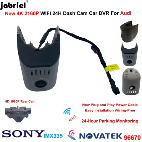 For Audi A4 b8 b9 A3 8v 8p A5 A6 c7 A7 A8 Q3 Q5 Q7 mk1 mk2 mk3 TT 8n 8s 2004-2012 Dash Cam 4K 2160P 