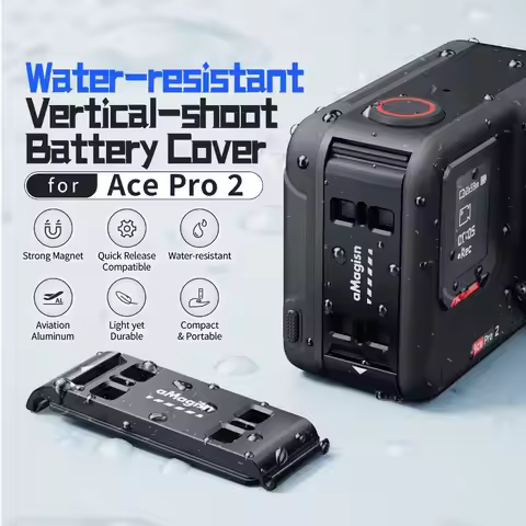 Battery Cover For Insta360 Ace Pro2 Vertical-shoot Quick Release Adapter Waterproof Cover For Insta3