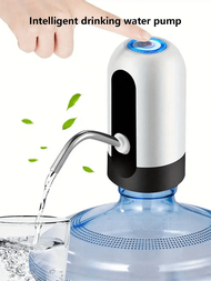 Bomba Eléctrica Para Hervidor De Agua, Aspirador De Agua, Bomba Eléctrica Para Hervidor De Agua, Bomba De Agua Potable Automática Recargable Por Usb (para Botellas Universales De 3-5 Galones), Dispensador De Agua Portátil Para Acampar, Bomba De Agua De Cubo, Suministro Eléctrico De Agua, Agua Mineral, Gran Bomba De Agua De Cubo, Dispensador De Agua