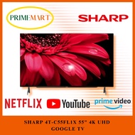 SHARP 4T-C55FL1X 55" 4K UHD GOOGLE TV + 3 YEARS WARRANTY