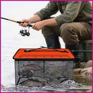 Folding Fishing Trap Portable Live Caught Fish Basket Reflective Heavy-Duty Live Caught Storage Trap