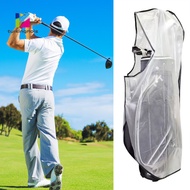 ZTUR_ Pvc Golf Bag Rain Cover Water-resistant Golf Bag Cover Waterproof Golf Bag Rain Cover Heavy Duty Raincoat for Golf Club Bag Transparent Pvc Cover for Golfer Men Women
