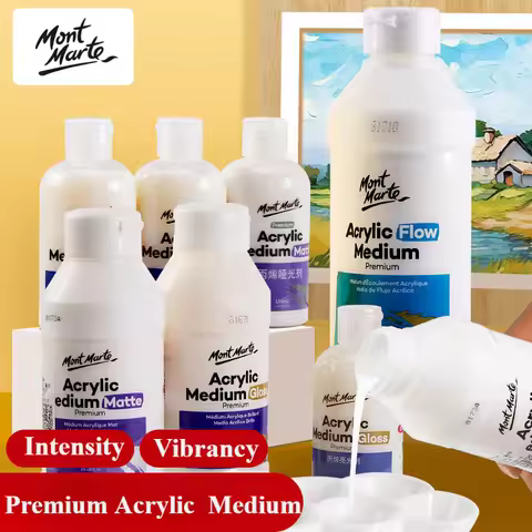 1PC Mont Marte Premium Acrylic Flow Medium / Clean Texture Gesso / Medium Matte /Gloss Professional