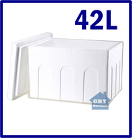 Styro Foam box Seafood 42L /Frozen food polystrene box fruit box gabus putih Ice Box white box insul