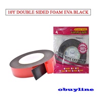 DOUBLE SIDED TAPE 12MM / 18MM / 24MM X 10yard EVA BLACK FORM TAPE