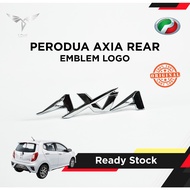 ORIGINAL PERODUA AXIA REAR EMBLEM LOGO AXIA