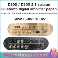 D800/D900 High-Power Subwoofer BT Bluetooth Digital Amplifier Board 2.1 Channel 12V Rechargeable Hig