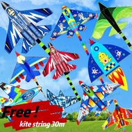 Kite aircraft fighter kite for kids with free 30m string airplane kites for adults big kite for kids