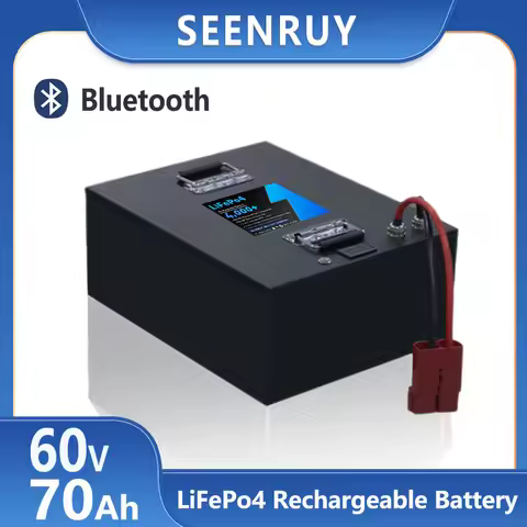 60v 70AH LiFePO4 Lithium Battery Pack Built-in 80A Bluetooth BMS For Outdoor electricity use Sightse