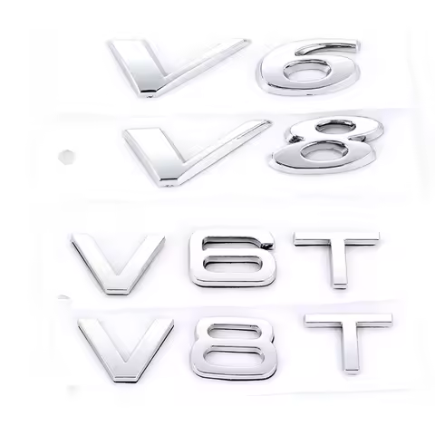 3D Car Sticker 3.0 5.0 V6 V8 V6T V8T Stickers Rear Emblem Badge Decals for Jaguar SUV I-PACE XJ XF F