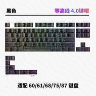 Aula Wolf Spider Blackberry Powder High Light 40 Side Mark Keycap PBT High Light ผ่าน 132 คีย์ 61/68