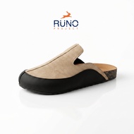 Boston Heap Beige Mules Clog Classic Sole Runo Project - Men's Birken Docmart Sandals