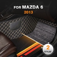 RHD 3 Styles Stylish Car floor mats for Mazda 6 ATENZA 2013 Custom auto foot Pads automobile carpet cover Interior Accessories