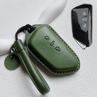 Leather Key Cover Suitable for Volkswagen Passat Mongke ID4 TuangX LingDu TuAnGView Yue Song Yang Le