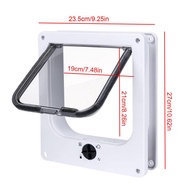 【Shop the Look】 Cat Flap Door 4 Way Locking Security Lock ABS Plastic Dog Cat Flap Door Pets Smart D