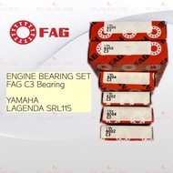 YAMAHA LAGENDA SRL115 FAG BEARING C3 HIGH SPEED ENGINE BEARING SET X 6PCS.6305,6204,6202,6004,6002