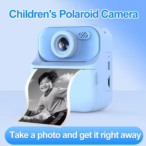 Instant Print Camera HD Digital Camera 2.4'' Instant Photo Printing Camera Portable Digital Camera f