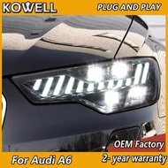 Car accessories for Audi A6 LED Headlights 2012-2015 Audi A6 Headlamp DRL Turn Signal Low High Beam 
