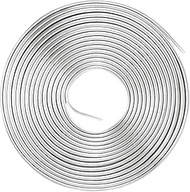 MuRealy Aluminium Hard 3/8" Fuel Line, 50FT 1060 Grade Aluminium Tubing for Brake Line, Metal Gas Li