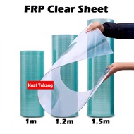 ATAP CERAH LUTSINAR RATA FRP 1mm /  FLAT TRANSPARENT ROOF FIBRE-REINFORCED PLASTIC / GREENHOUSE / AW