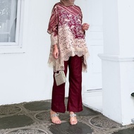 HANIN Blouse Batik Modern Viscose Batik Viscose Set Viscose Kondangan Set Viscose Celana Setelan b