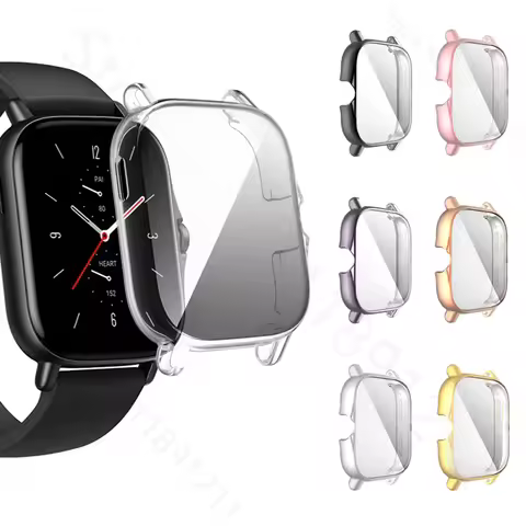 TPU Protective Cover For Amazfit GTS 2/2e/3/4 Screen Protector Case For Huami Amazfit Bip U/GTS 2 Mi