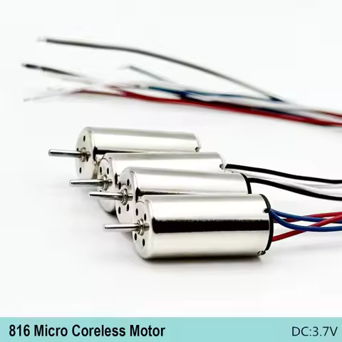 2PCS Micro 816 Coreless Motor 8*16mm DC3.7V 56000RPM High Speed Shaft 1mm Large Torque for DIY Model