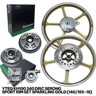 KH100/AR125 YTEQ B CLASS SPORT RIM FULL SET SPARKING GOLD ORIGINAL