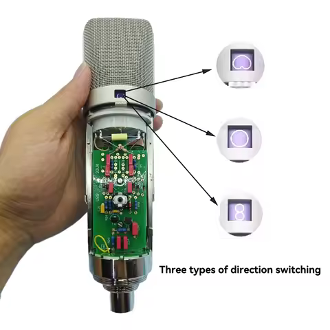 Top manufacturing HYXZCZX-U87AI three-way condenser microphone, supporting heart/O-type/8-type/low c