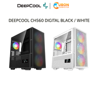 CASE เคส DEEPCOOL CH560 DIGITAL BLACK / WHITE (E-ATX) ประกันศูนย์ 1 ปี