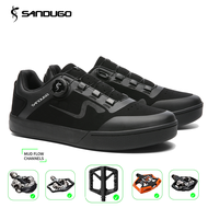 Sandugo Mountain Bike Enduro D/H Shoes are suitable for all SPD and flat pedal bike shoes. High quality fabric.