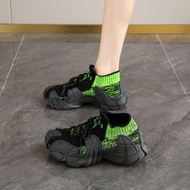 Ladies Summer Lace-Up Flying Knit Socks Shoes - DL916