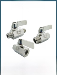 Mini Ball Valve Sanitary Grade Full 304 Stainless Steel Water Distribution Valve for Water Purifier