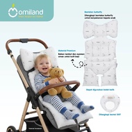 BABY MATOMILAND BABYstroller CAR SEAT BOUNCER/SEAT PADDING DINING CHAIR MAT & Pillow Dot Alpaca Seri