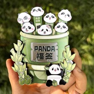 Chengdu Cultural Creative Refrigerator Stickers Panda Blessing Sign Blessing Creative Tile Wooden Si