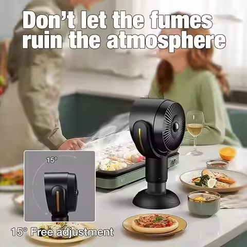 Portable Mini Exhaust Hood Desktop Range Hood Exhaust Fan Suction Powerful Countertop Apartment Kitc