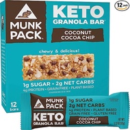 Granola Bar | Munk Pack Low Carb Keto & Plant Based Snacks | Non-GMO | Low Sugar, Erythritol Free Sn