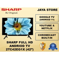 Sharp 42" Smart Google Full Hd Led Tv 2TC42EG1X (Foc Hdmi Cable & Bracket Tv)