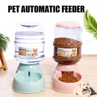 3.8L Pet Automatic Feeder Dog Cat Drinking Bowl Feeding Dispenser Pet Kucing Bekas Makanan Air Bowl