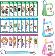 3 in 1 Autism Communication Cards for Speech Delay Non Verbal Children and Adults,Special Needs Visu