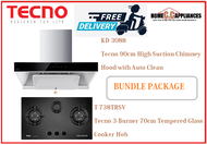 TECNO HOOD AND HOB FOR BUNDLE PACKAGE ( KD 3088 &amp; T 738TRSV ) / FREE EXPRESS DELIVERY