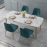 SH  Dining Table Set Marble Dining Chair Restaurant Table Living Room