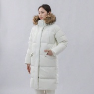 เสื้อแจ็คเก็ตขนเป็ด สำหรับสตรี กิจกรรมกลางแจ้ง เรือนกาย ป้องกันลม อุ่น และสบาย คอเฟอร์ยาว NPD42272IV